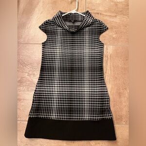 Express Black and White Checkered Mini Dress